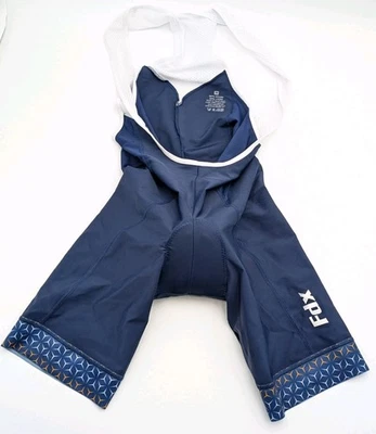 Culotte con tirantes de ciclismo FDX azul marino mediano  Foto 1 de 4