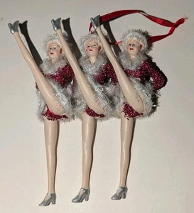 Rockettes Radio City Music Hall Christmas Spectacular Ornament Kicking Red 5” - Picture 1 of 4