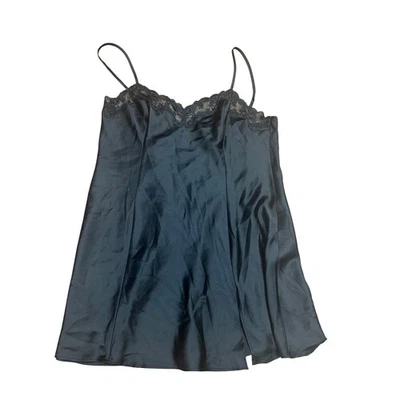 Victoria's Secret Black Lace Trim Slip Dress Lingerie Size Medium - Image 1 of 4