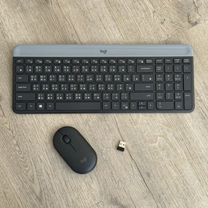 Logi (Logitech) Wireless Keyboard MK470 With USB Dongle & Mouse QWERTY/Chinese - Picture 1 of 11