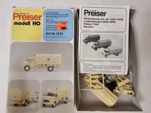 Preiser 1:87 HO 1234 Mercedes LA 911 DRK LKW /Notwagen - Bild 1 von 3
