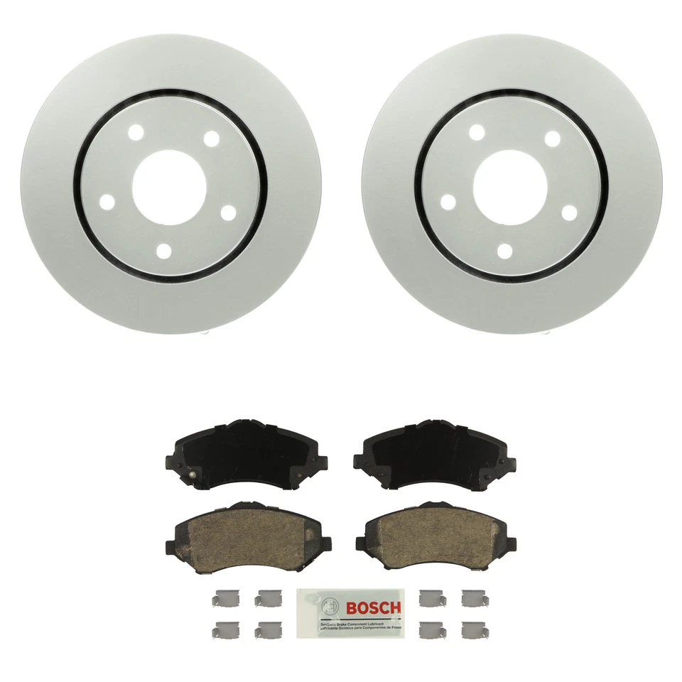 Kit de pastillas de freno de disco semimetálicas azules rotores delanteros Bosch para Town & Country C/V Foto 1 de 1