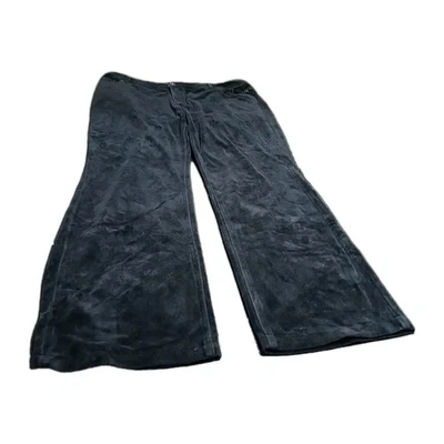 Pantalones Coldwater Creek Bootcut Terciopelo Acampanado Talla 18 38" Terciopelo Azul Marino Profundo Usados en Excelente Condición Foto 1 de 4
