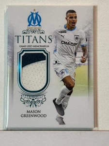 2024-25 Futera Club LIVE Marseille Titans Game Used #01 Mason Greenwood 2/3 - Picture 1 of 2