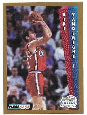 KIKI VANDWEGHE 1992-93 FLEER CARD NEAR MINT+ CONDITION - Image 1 of 2