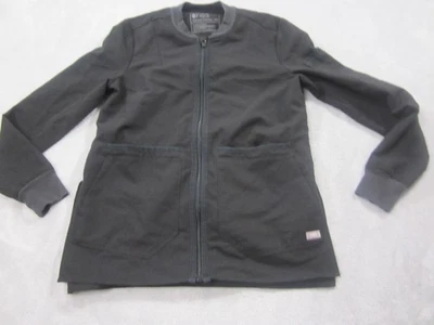 FIGS Jacket Womens XXS Gray Technical Collection Zip Front Scrub Coat Nurse - Image 1 of 4