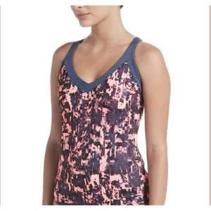 Nike Womens Fire Pink Gaze V-Neck Tankini Top Size Small NWT - Picture 1 of 12