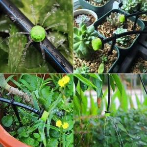 50pcs Garden Irrigation Water Flow Drip Emitter Head Sprinkler Micro Dripper Set - Imagen 1 de 8