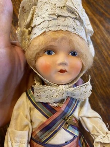 Vintage doll possible Krueger Marked behind neck composite - Picture 1 of 13