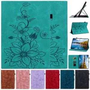 Flower Flip Tablet Stand Case For Samsung Tab A7 A8 A9 S6 S7 S8 S9 FE Plus S10 - Picture 1 of 52