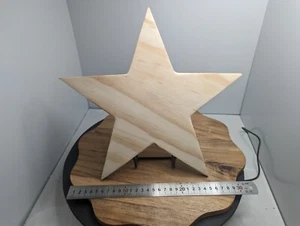 Star wall art 300x300mm fre engraving 12mm thick - Picture 1 of 6