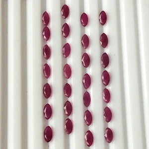 Marquise Cut Ruby 3X6 mm Natural Unheated Faceted Ruby Wholesale Loose Gemstone - Picture 1 of 4