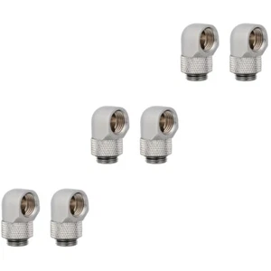 3 Count Rotating Elbow Joint Water Cooling Plug Fittings Travel Adaptor - Afbeelding 1 van 12