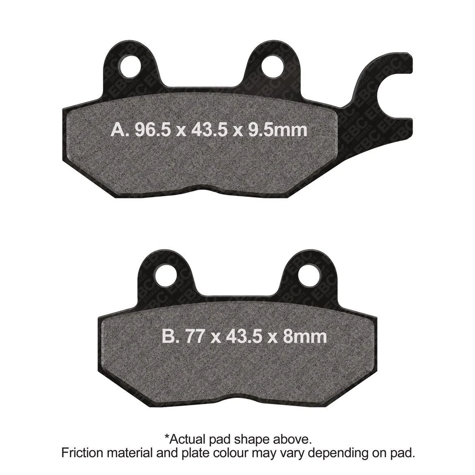 EBC HH Sintered Street Brake Pad Rear Left Triumph Daytona 900 3 cyl 1993 - 1996 - Image 1 of 1