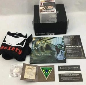 Lootcrate box 12/2016 Aguilar,Fsocity tee shirt, figurefantsy,Lootpins,firefly - Picture 1 of 12
