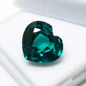 10.60 CT Natural D Green Peridot Heart Cut Certified loose Gemstone - Picture 1 of 9