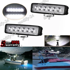 2pcs 6" LED Marine Spreader Deck/Mast Work lights For boat Spot Flood Light Bar - Picture 1 of 9