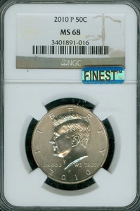 2010 P Kennedy Half Dollar NGC MS68 PQ MAC FINEST BUSINESS STRIKE MAC MAK MAK MAKELLOS * - Bild 1 von 4