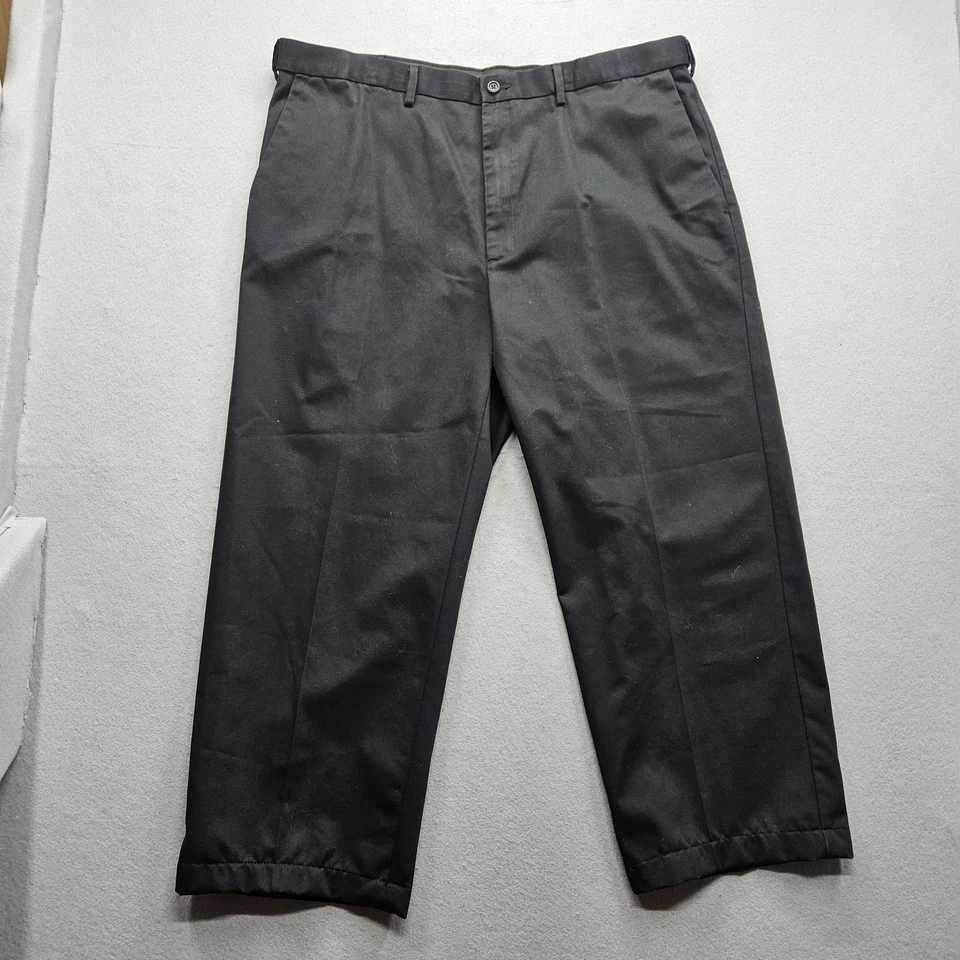 Haggar Men's Size 40 x 32 Black Straight Pants - Image 1 of 4