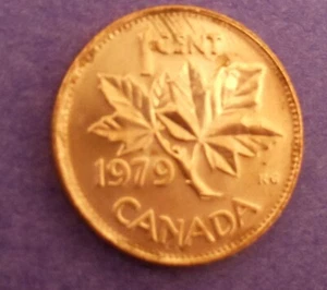 1979 CANADIAN 1c, ERROR - CACOON ON BRANCH, GRADE FOR YOURSELF - Bild 1 von 3