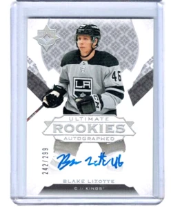 2019-20 Upper Deck Ultimate Collection Blake Lizotte Rookie Auto RC #'ed 242/299 - Picture 1 of 1