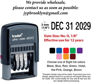 Trodat 4800 Self-Inking Dater Stamps - Date Size 1/8" - Picture 1 of 3