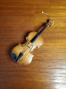 Vintage 5" Wood Violin Musical Instrument Christmas Ornaments Philippines - Picture 1 of 5