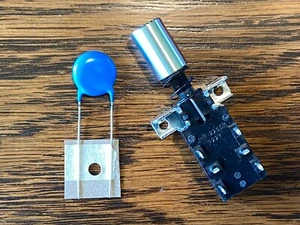 New Marantz Power Switch w/ Knob & Snubber Cap for 2252 2265 2270 2325 4220 4300 - Picture 1 of 7