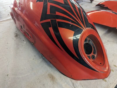 Заднее крыло Triumph Rocket III, оранжевое Tribal - Изображение 1 из 4