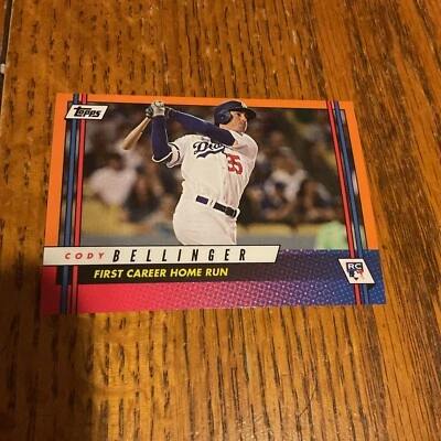 2017 TOPPS ON DEMAND ROOKIE CLASS ORANGE #B4O CODY BELLINGER DODGERS RC 1st HR - Image 1 of 4
