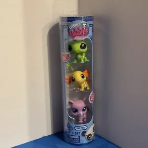 Littlest Pet Shop Wild Vibes Trio Series 1 Figures Iguana Axolotl Rhino LPS - Picture 1 of 2