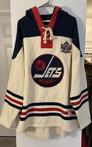 NWOT OTH Old Time Hockey Winnipeg Jets 2XL Jersey Style Sweatshirt - Picture 1 of 6