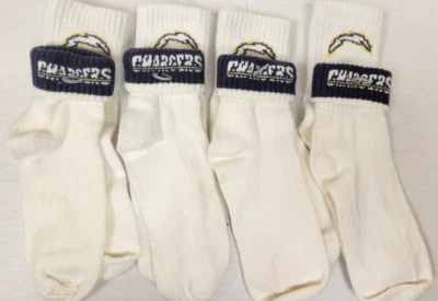 NFL San Diego Chargers Ladies Socks - Size: 9-11 (Lot of 4 Pair - STO) - Image 1 of 2