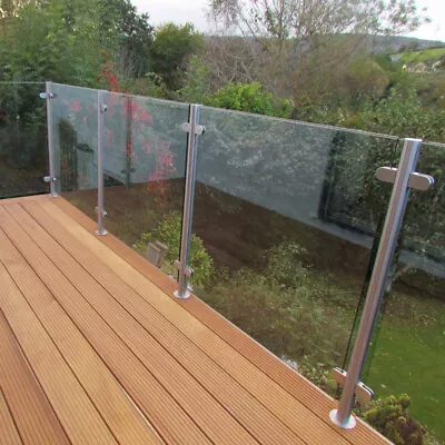 10mm Toughened Glass Panels For Stairs Landing Decking Balcony Balustrade Pool • 75.95£
