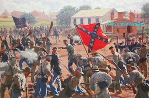 Bradley Schmehl BEDLAM IN THE BRICKYARD S/N Gettysburg Civil War Retail $195 - Picture 1 of 1