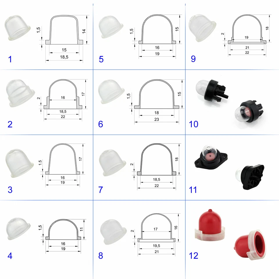 1x Vergaser Benzinpumpe Kraftstoffpumpe Handpumpe Primer Bulb Pumpe Walbro Zama - Bild 1 von 1