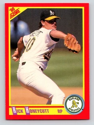 1990 Score - Rick Honeycutt #317 - Image 1 of 2