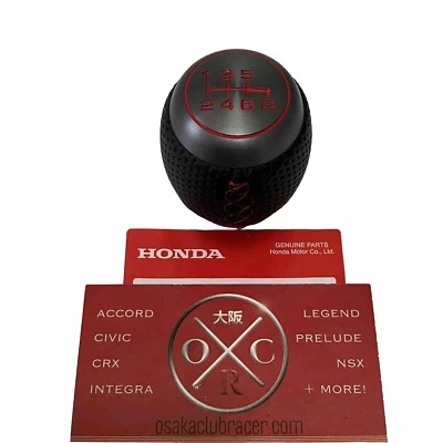 Genuine OEM 2023 Acura Integra Type S Shift Knob Red Stitching DE5 DE4 Honda 24 - Image 1 of 4