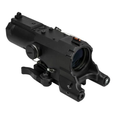 Mira para rifle NcSTAR Eco Mod2 con láser verde y luz LED negra 4x34 VECO434QRBM2 Foto 1 de 4