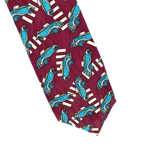 Tom James Herren mehrfarbige Neuheit 1935 Ford Deluxe Roadster Seidenkrawatte 58 "3,5" - Bild 1 von 5