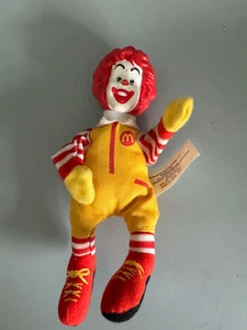 Muñeco de peluche vintage Ronald McDonald de 6 pulgadas con cabeza de plástico (McDonald's, 2002) - Imagen 1 de 5