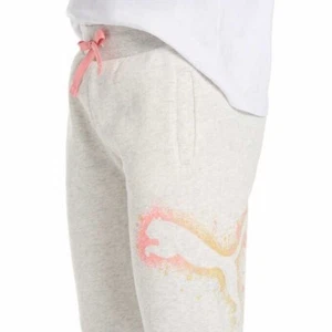 Puma Youth Fleece Joggers, White , L (14-16) - Picture 1 of 4