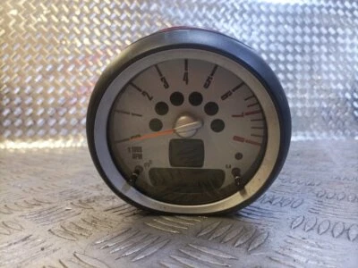 MINI HATCH COOPER D 1.6 DIESEL 2006-2010 TACHOMETER REV COUNTER CLOCK 9201392-02 - Image 1 of 4