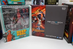 Revoltech Deathstroke Ver.1.5 & MAFEX Deadpool Gurihiru Ver. Action Figuren Set - Bild 1 von 11