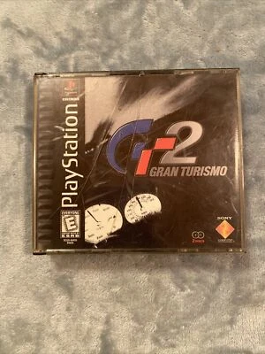 PLAYSTATION 1 G-2 GRAN TURISMO PS1 BLACK LABEL COMPLETE UNTESTED RARE - Image 1 of 4