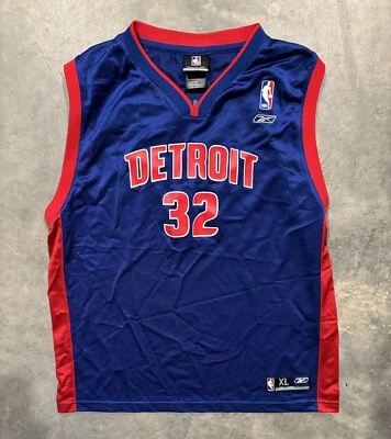 Detroit Pistons Richard Rip Hamilton Jersey #32 Youth Sz XL NBA Reebok Blue - Image 1 of 3