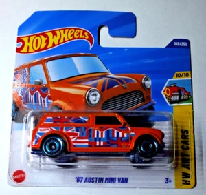 Hot Wheels - '67 Austin Mini Van - Arancione - HW Art Cars 2025 - JBB00 - Foto 1 di 3