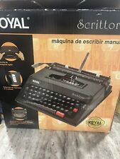 Adler Royal Scrittore Portable Manual Typewriter Black With Case