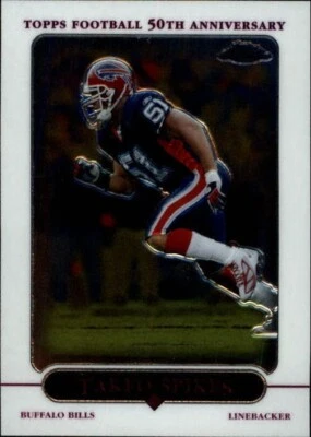 2005 Topps Chrome Football Card #123 Takeo Spikes - Image 1 of 2