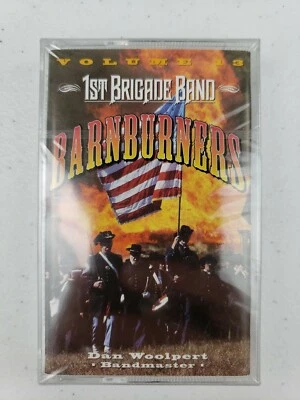 1st Brigade Band Volume 13 Barnburners Cassette Tape Military Music Dan Woolpert Foto 1 de 3